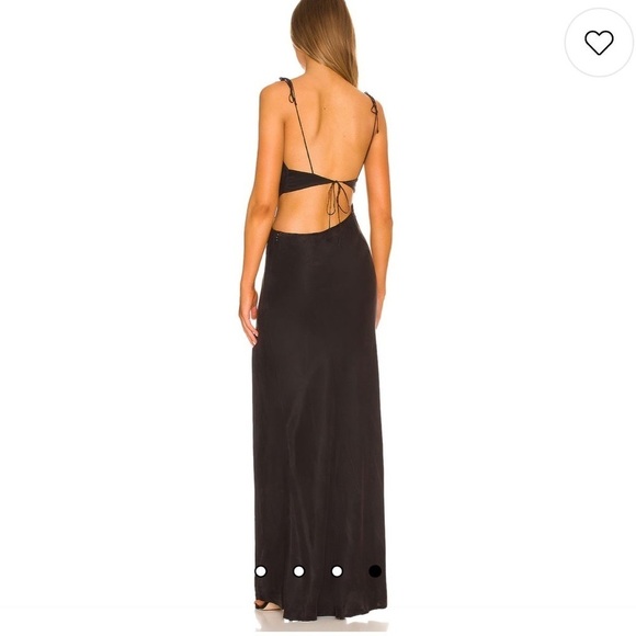 For Love Lemons Kyra Cut Out Maxi Dress in Black Size S - Picture 2 of 8